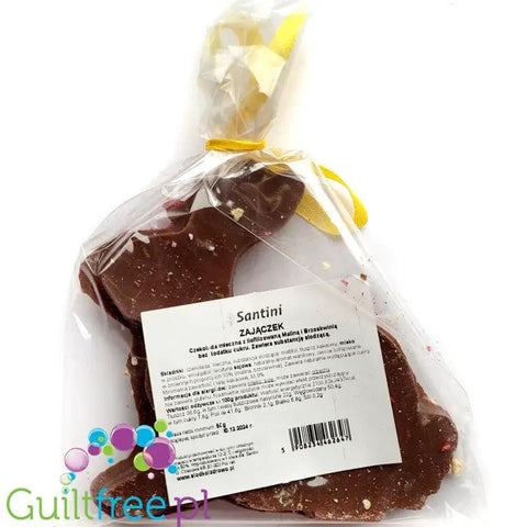 Santini Wielkanoc, Zajączek XL - Czekolada mleczna bez cukru z owocami Malina & Brzoskwinia by Santini (santini-wielkanoc-zajaczek-xl-czekolada-mleczna-bez-cukru-z-owocami-malina-brzoskwinia)