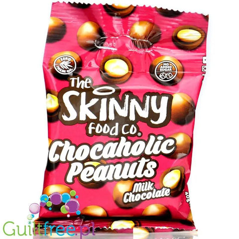 Skinny Food Chocaholic Peanuts Milk Chocolate - orzeszki w czekoladzie bez dodatku cukru by Skinny Food (skinny-food-chocaholic-peanuts-milk-chocolate-orzeszki-w-czekoladzie-bez-dodatku-cukru)