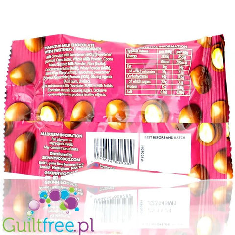 Skinny Food Chocaholic Peanuts Milk Chocolate - orzeszki w czekoladzie bez dodatku cukru by Skinny Food (skinny-food-chocaholic-peanuts-milk-chocolate-orzeszki-w-czekoladzie-bez-dodatku-cukru)