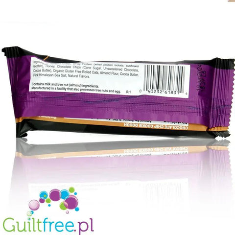 SelectGo Protein Bar Choc Chip Cookie Dough - baton proteinowy na maśle migdałowym z WPI, czekoladą i miodem, bez słodzików by SELECT Protein - PEScience (selectgo-protein-bar-choc-chip-cookie-dough-baton-proteinowy-na-masle-migdalowym-z-wpi-czekolada-i-miodem-bez-slodzikow)