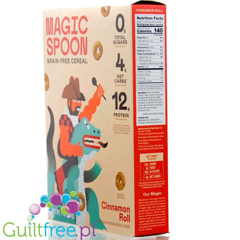 Magic Spoon Cinnamon Roll Cereal - proteinowe keto płatki śniadaniowe bez glutenu, soi i cukru, cynamonowe kółeczka by Magic Spoon (magic-spoon-cinnamon-roll-cereal-proteinowe-keto-platki-sniadaniowe-bez-glutenu-soi-i-cukru-cynamonowe-koleczka)