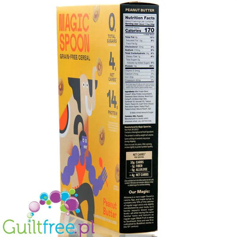 Magic Spoon Peanut Butter Cereal - proteinowe keto płatki śniadaniowe bez glutenu, soi i cukru, smak Masło Orzechowe by Magic Spoon (magic-spoon-peanut-butter-cereal-proteinowe-keto-platki-sniadaniowe-bez-glutenu-soi-i-cukru-smak-maslo-orzechowe)