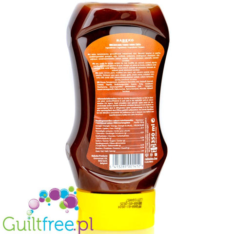 Rabeko BBQ Zero 350ml - sos barbecue bez tłuszczu z karmelem, 30kcal by Rabeko (rabeko-bbq-zero-350ml-sos-barbecue-bez-tluszczu-z-karmelem-30kcal)