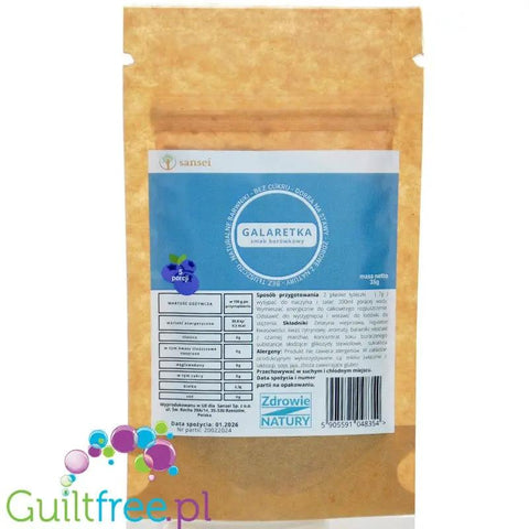 Sansei Galaretka Borówkowa 9kcal - galaretka bez cukru o smaku borówkowym by Sansei (sensei-galaretka-borowkowa-9kcal-galaretka-bez-cukru-o-smaku-borowkowym)