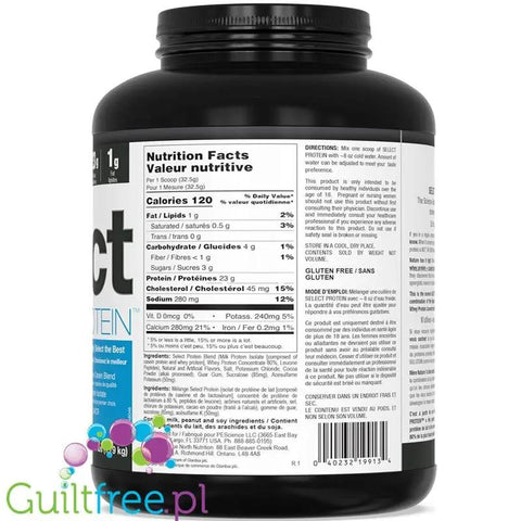 PEScience Select Protein Chocolate Peanut Butter Cup 1,79kg - odżywka 24g białka w 120kcal, kazeina & izolat by SELECT Protein - PEScience (pescience-select-protein-chocolate-peanut-butter-cup-179kg-odzywka-24g-bialka-w-120kcal-kazeina-izolat)