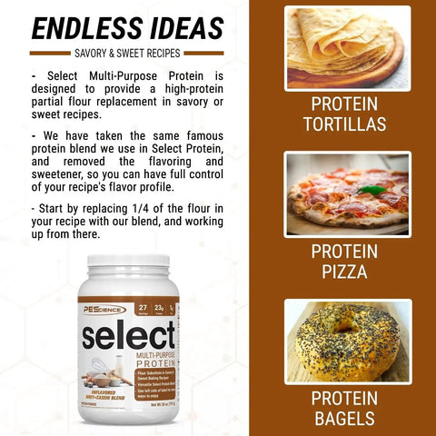 PES Select Multi-Purpose Protein Whey & Casein Unflavored - bezsmakowe białko wielofunkcyjne do pieczenia by SELECT Protein - PEScience (pes-select-multi-purpose-protein-whey-casein-unflavored-bezsmakowe-bialko-wielofunkcyjne-do-pieczenia)