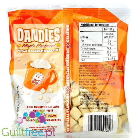 Dandies Vegan Marshmallows Maple - wegańskie mini pianki o smaku klonowym bez sztucznych barwników i aromatów by Dandies (dandies-vegan-marshmallows-maple-weganskie-mini-pianki-o-smaku-klonowym-bez-sztucznych-barwnikow-i-aromatow)