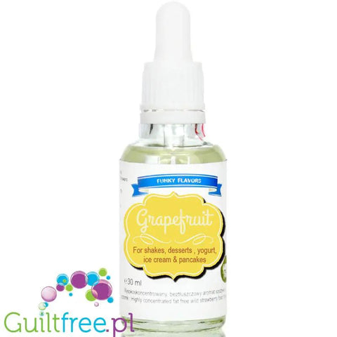 Funky Flavors Basic Grapefruit 30ml - skoncentrowane kropelki grejpfrutowe bez cukru & bez tłuszczu by Funky Flavors (funky-flavors-grapefruit-30ml-aromat-grejfrutowy-bez-cukru-bez-tluszczu)