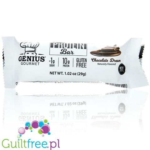 Genius Gourmet Keto Chocolate Dream - ketogeniczny baton z MCT 170kcal by Genius Gourmet (genius-gourmet-keto-bar-chocolate-dream-keto-baton)