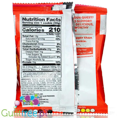 Quest Protein Cookie Peanut Butter & Chocolate Chip - ciastko proteinowe z czekoladą i masłem orzechowym by Quest Nutrition (quest-protein-cookie-peanut-butter-chocolate-chip-ciastko-proteinowe-z-czekolada-i-maslem-orzechowym)