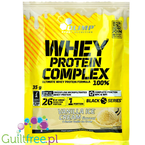 Olimp Whey Protein Complex Vanilla Ice Cream - odżywka białkowa w saszetce o smaku Lodów Waniliowych by Olimp (olimp-whey-protein-complex-vanilla-ice-cream-odzywka-bialkowa-w-saszetce-o-smaku-lodow-waniliowych)