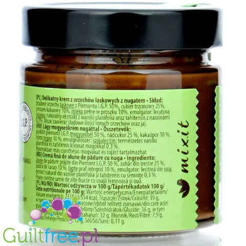 Mixitella Gianduia Nougat Cocoa - oryginalny krem Gianduia z orzechami laskowymi z Piemontu IGP 50% orzechów by Mix.It (mixitella-gianduia-nougat-cocoa-oryginalny-krem-gianduia-z-orzechami-laskowymi-z-piemontu-igp-50-orzechow)