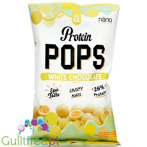 Nano Ä Protein Pops White Chocolate - chrupiące kuleczki proteinowe 10g białka w polewie z białej czekolady by ä Nano (nano-ae-protein-pops-white-chocolate-chrupiace-kuleczki-proteinowe-10g-bialka-w-polewie-z-bialej-czekolady)