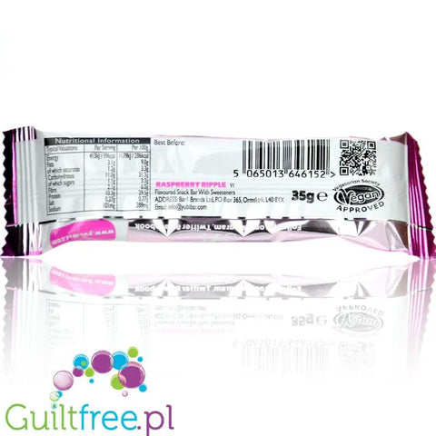 YuBi Bar Protein Bar Raspberry Ripple 99kcal - wegański baton proteinowy bez cukru 10g białka by YuBi Bar (yubi-bar-protein-bar-raspberry-ripple-99kcal-weganski-baton-proteinowy-bez-cukru-10g-bialka)