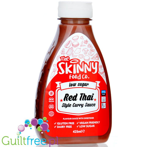 Skinny Food Red Thai Style Curry - niskokaloryczny sos typu czerwone curry bez cukru, 62kcal by Skinny Food (skinny-food-red-thai-style-curry-niskokaloryczny-sos-typu-czerwone-curry-bez-cukru-62kcal)