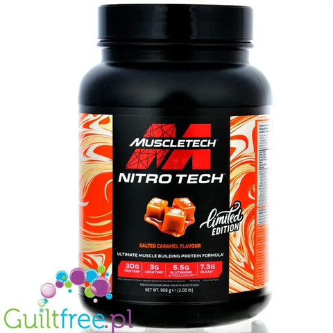 MuscleTech Nitro-Tech Performance Salted Caramel 0,9kg - mega gęsta odżywka białkowa, limitowany smak Solony Karmel by Muscletech (muscletech-nitro-tech-performance-salted-caramel-0-9kg-mega-gesta-odzywka-bialkowa-limitowany-smak-solony-karmel)