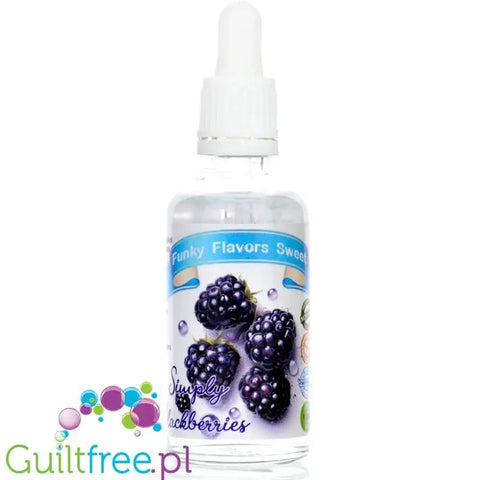 Funky Flavors Sweet Simply Blackberries - jeżynowe kropelki słodzące bez cukru i kalorii by Funky Flavors (funky-flavors-sweet-simply-blackberries-slodzony-skoncentrowany-aromat-jezynowy)