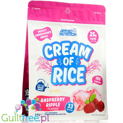 Applied Nutrition Cream of Rice, Raspberry Ripple 1kg - kleik ryżowy bez cukru, regeneracyjny posiłek treningowy by Applied Nutrition (applied-nutrition-cream-of-rice-raspberry-ripple-1kg-kleik-ryzowy-bez-cukru-regeneracyjny-posilek-treningowy)