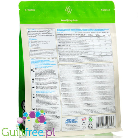 Applied Nutrition Cream of Rice, Apple Crumble 1kg - kleik ryżowy bez cukru, regeneracyjny posiłek treningowy by Applied Nutrition (applied-nutrition-cream-of-rice-apple-crumble-1kg-kleik-ryzowy-bez-cukru-regeneracyjny-posilek-treningowy)