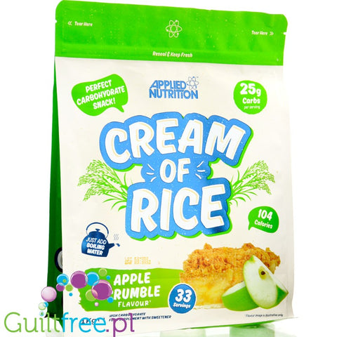Applied Nutrition Cream of Rice, Apple Crumble 1kg - kleik ryżowy bez cukru, regeneracyjny posiłek treningowy by Applied Nutrition (applied-nutrition-cream-of-rice-apple-crumble-1kg-kleik-ryzowy-bez-cukru-regeneracyjny-posilek-treningowy)