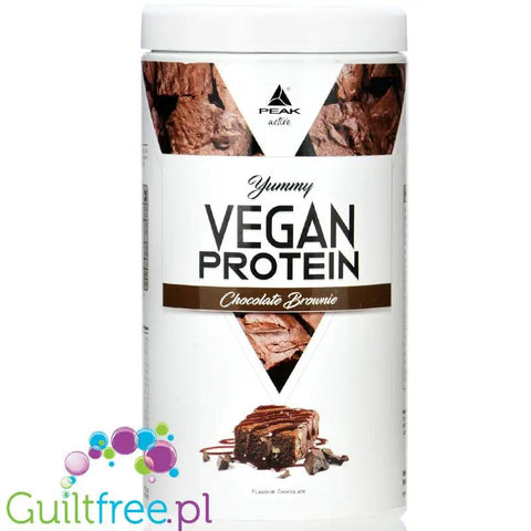 Peak Yummy Vegan Protein Chocolate Brownie - wegańska odżywka białkowa bez soi i glutenu, smak Czekoladowe Brownie by Peak Performance (peak-yummy-vegan-protein-chocolate-brownie-weganska-odzywka-bialkowa-bez-soi-i-glutenu-smak-czekoladowe-brownie)