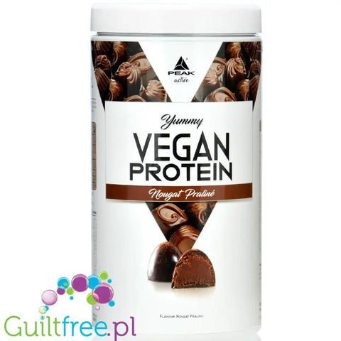 Peak Yummy Vegan Protein Nougat Praline - wegańska odżywka białkowa bez soi i glutenu, smak czekoladowa pralina laskowa by Peak Performance (peak-yummy-vegan-protein-nougat-praline-weganska-odzywka-bialkowa-bez-soi-i-glutenu-smak-czekoladowa-pralina-laskowa)