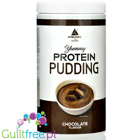 Peak Yummy Protein Pudding Chocolate - czekoladowy keto budyń białkowy, 21g białka w porcji 100kcal, 15 porcji puddingu by Peak Performance (peak-yummy-protein-pudding-chocolate-czekoladowy-keto-budyn-bialkowy-21g-bialka-w-porcji-100kcal-15-porcji-puddingu)