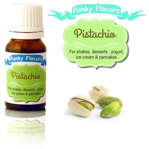 Funky Flavors Basic Pistachio 10ml - kropelki pistacjowe do potraw, bez cukru, słodzików i kalorii by Funky Flavors (funky-flavors-pistachio-pistacjowy-aromat-bez-cukru-bez-tluszczu)