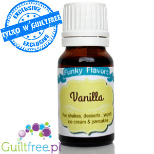 Funky Flavors Basic Vanilla 10ml - waniliowe kropelki aromatyczne bez cukru, słodzików i kalorii by Funky Flavors (funky-flavors-basic-vanilla-10ml-waniliowe-kropelki-aromatyczne-bez-cukru-slodzikow-i-kalorii)