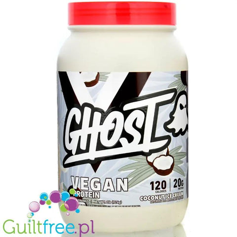 Ghost Vegan Protein Coconut Ice Cream - wegańska odżywka białkowa bez soi i glutenu by Ghost (ghost-vegan-protein-coconut-ice-cream-weganska-odzywka-bialkowa-bez-soi-i-glutenu)