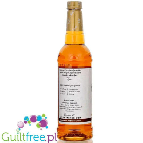 Jordan's Skinny Syrups Brown Sugar Cinnamon - syrop zero kalorii do kawy, smak Cynamon & Brązowy Cukier by Skinny Mixes Jordan's (jordan-s-skinny-syrups-sugar-free-brown-sugar-cinnamon)