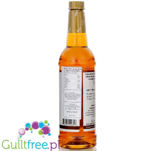 Jordan's Skinny Syrups Brown Sugar Cinnamon - syrop zero kalorii do kawy, smak Cynamon & Brązowy Cukier by Skinny Mixes Jordan's (jordan-s-skinny-syrups-sugar-free-brown-sugar-cinnamon)