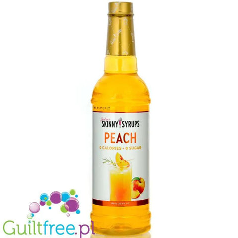 Jordan's Skinny Syrups Peach - brzoskwiniowy syrop do herbaty bez cukru, zero kalorii by Skinny Mixes Jordan's (skinny-syrups-brzoskwinia-syrop-0kcal)