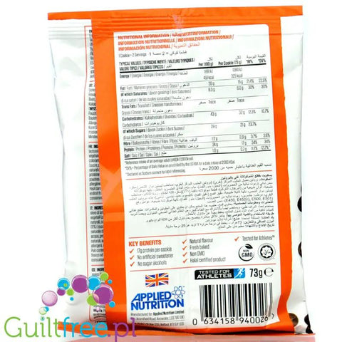 Applied Nutrition Critical Cookie Salted Caramel & Chocolate Chip - XXL ciacho 17g białka bez słodzików z kawałkami czekolady by Applied Nutrition (applied-nutrition-critical-cookie-salted-caramel-chocolate-chip-wielgachne-ciacho-20g-bialka-bez-slodzikow)