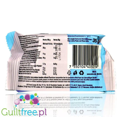N!ck's Nicks Oat Bar Chocolate Fudge - owsiany batonik kakaowy bez dodatku cukru 134kcal by Nick's! (nck-s-nicks-oat-bar-chocolate-fudge-owsiany-batonik-bez-dodatku-cukru-134kcal)