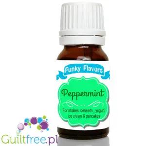 Funky Flavors Basic Peppermint 10ml - miętowe kropelki aromatyzujące do żywności bez cukru, słodzików i kalorii by Funky Flavors (funky-flavors-peppermint-mietowy-aromat-bez-cukru-bez-tluszczu)