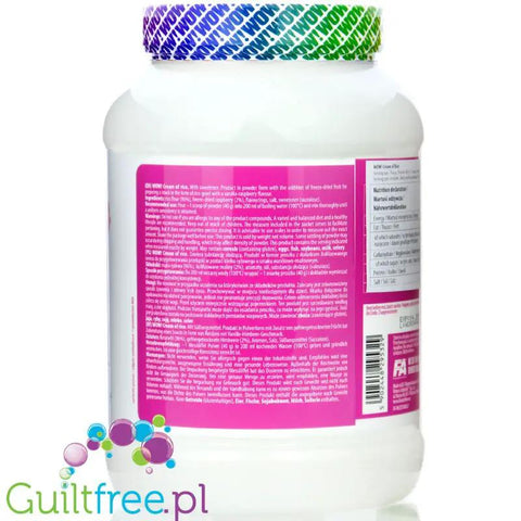 Fitness Authority Cream of Rice, Vanilla Raspberry 1kg - kleik ryżowy bez cukru, Wanilia z Maliną by Fitness Authority (fitness-authority-cream-of-rice-vanilla-raspberry-1kg-kleik-ryzowy-bez-cukru-wanilia-z-malina)