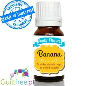 Funky Flavors Basic Banana 10ml - bananowe kropelki bez cukru, słodzików i kalorii by Funky Flavors (funky-flavors-banana-bananowy-aromat-bez-cukru-bez-tluszczu)