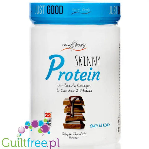 QNT Easy Body Skinny Protein Belgian Chocolate - odżywka białkowa z kolagenem, L-karnityną i witaminami by QNT (qnt-easy-body-skinny-protein-belgian-chocolate-odzywka-bialkowa-z-kolagenem-l-karnityna-i-witaminami)