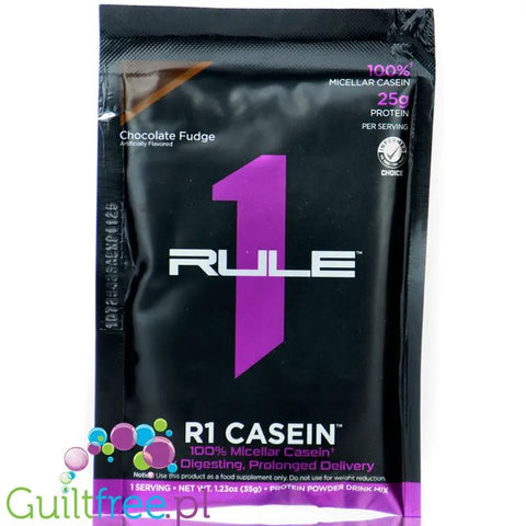 Rule1 R1 Casein Chocolate Fudge - gęsta odżywka białkowa 100% kazeiny micelarnej, Czekoladowa Krówka by Rule1 (Rule One Proteins) (rule1-r1-casein-chocolate-fudge-gesta-odzywka-bialkowa-100-kazeiny-micelarnej-czekoladowa-krowka)