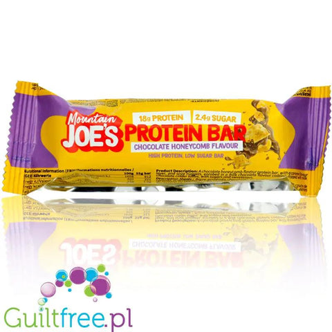 Mountain Joe's Protein Bar Chocolate Honeycomb - proteinowy baton w mlecznej czekoladzie z miodową masą tofee by Mountain Joe's (mountain-joe-s-protein-bar-chocolate-honeycomb-proteinowy-baton-w-mlecznej-czekoladzie-z-miodowa-masa-tofee)