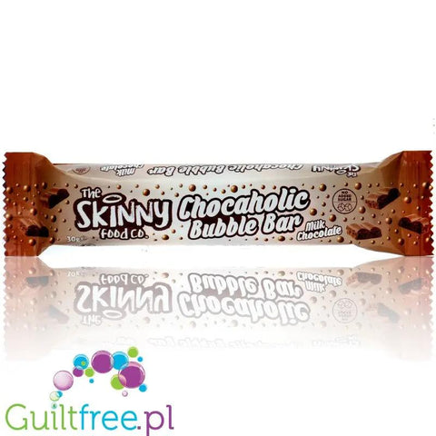 Skinny Food Milk Chocaholic Bubble Bar - bąbelkowy baton czekoladowy bez dodatku cukru jak Aero by Skinny Food (skinny-food-milk-chocaholic-bubble-bar-babelkowy-baton-czekoladowy-bez-dodatku-cukru-jak-aero)