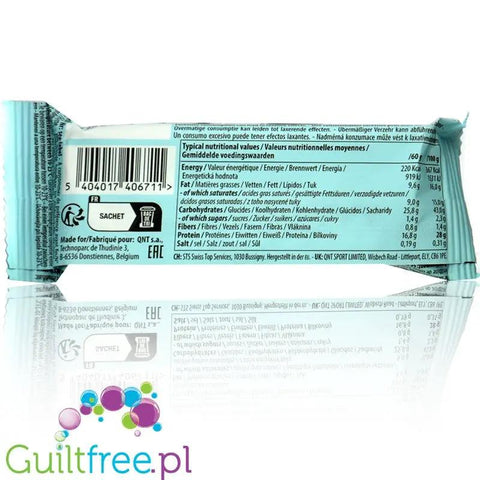 QNT Milkii Protein Bar Cookie - bezglutenowy baton proteinowy bez cukru, 28% białka o smaku Ciasteczek by QNT (qnt-milkii-protein-bar-cookie-bezglutenowy-baton-proteinowy-bez-cukru-28-bialka-o-smaku-ciasteczek)