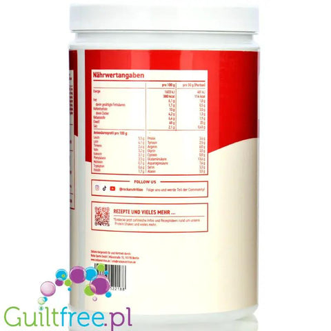 Rocka Nutrition Protein Shake Vanilla Strawberry Cream 1kg - wegański szejk proteinowy z 4 źródeł białek roślinnych bez cukru by Rocka Nutrition (rocka-nutrition-protein-shake-vanilla-strawberry-cream-1kg-weganski-szejk-proteinowy-z-4-zrodel-bialek-roslinnych-bez-cukru)