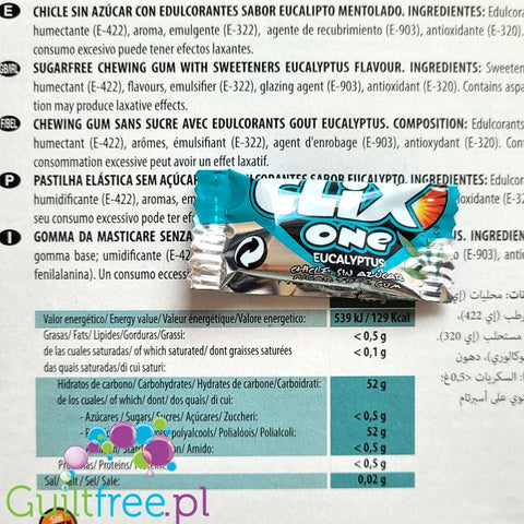 Clix One Eucalyptus - guma do żucia bez cukru, Eukaliptus by Clix (clix-one-eucalyptus-guma-do-zucia-bez-cukru-eukaliptus)