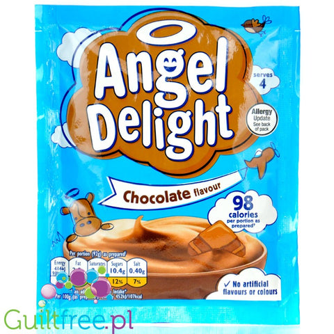 Angel Delight Chocolate - puszysty mus czekoladowy instant, 98 kcal by Angel Delight (angel-delight-chocolate-puszysty-mus-czekoladowy-instant-98-kcal)