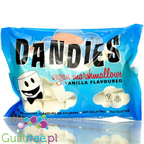Dandies Vegan Marshmallows Vanilla XXL - wegańskie GIGA pianki o smaku waniliowym, bez sztucznych barwników i aromatów by Dandies (dandies-vegan-marshmallows-vanilla-xxl-weganskie-giga-pianki-o-smaku-waniliowym-bez-sztucznych-barwnikow-i-aromatow)