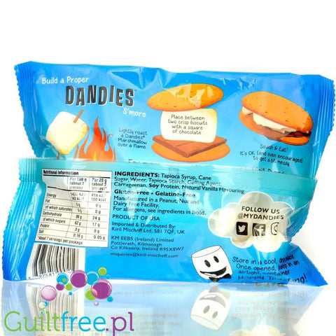 Dandies Vegan Marshmallows Vanilla XXL - wegańskie GIGA pianki o smaku waniliowym, bez sztucznych barwników i aromatów by Dandies (dandies-vegan-marshmallows-vanilla-xxl-weganskie-giga-pianki-o-smaku-waniliowym-bez-sztucznych-barwnikow-i-aromatow)