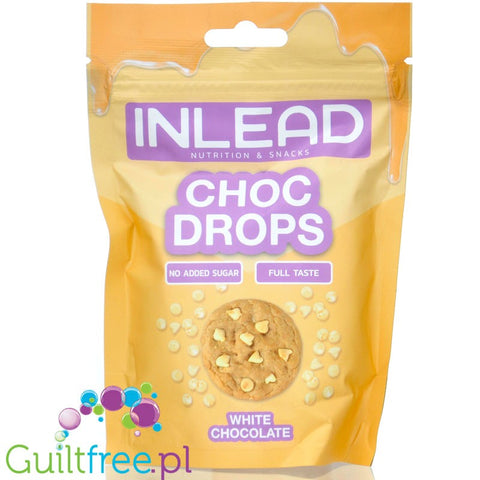 Inlead Choc Drops White Chocolate - kropelki białej czekolady bez cukru by InLead (inlead-choc-drops-white-chocolate-kropelki-bialej-czekolady-bez-cukru)