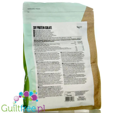 MyProtein Vegan Soy Protein Isolate Vanilla 1kg - wegańska odżywka białkowa, izolat białka sojowego by My Protein (myprotein-vegan-soy-protein-isolate-vanilla-1kg-weganska-odzywka-bialkowa-izolat-bialka-sojowego)